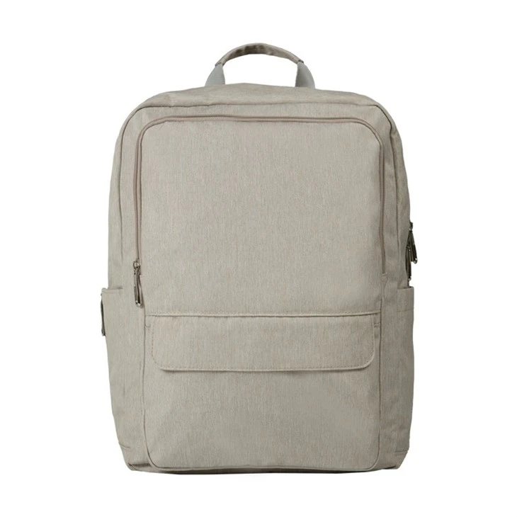 stylish backpack with laptop compartment-BEIGHT